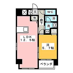 NR.Fushimi 1LDKの間取図画像