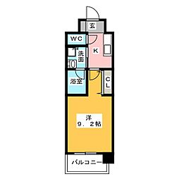 S-FORT名駅南五丁目 1Kの間取図画像
