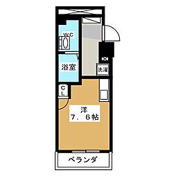 パークアクシス名駅南 ワンルームの間取図画像