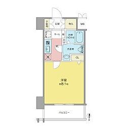 SHOKEN Residence名古屋SOUTH 1Kの間取図画像