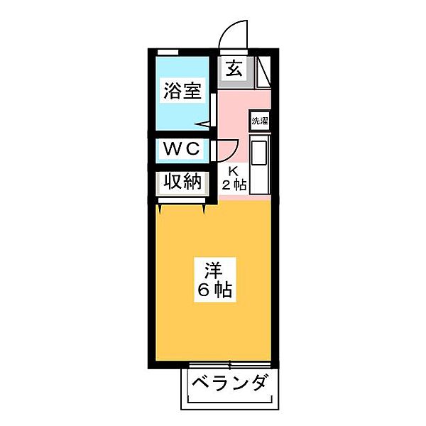 スカイハイム高道 ｜愛知県名古屋市中村区高道町６丁目(賃貸アパート1K・1階・19.44㎡)の写真 その2