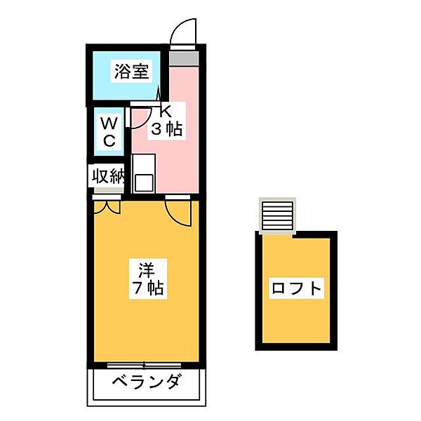 ソレアード藤江 ｜愛知県名古屋市中村区藤江町３丁目(賃貸アパート1K・2階・19.44㎡)の写真 その2