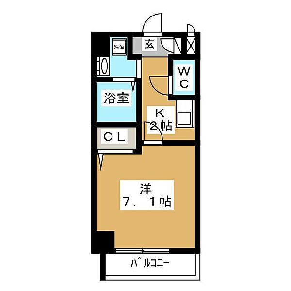 グリシーヌ名駅 ｜愛知県名古屋市西区名駅２丁目(賃貸マンション1K・3階・24.92㎡)の写真 その2