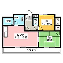 名西ハイツ  ｜ 愛知県名古屋市中村区名西通１丁目（賃貸マンション2LDK・4階・54.15㎡） その2