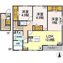 リリ　クランディア 201 ｜ 愛知県あま市中萱津南宿4（賃貸アパート3LDK・2階・77.89㎡） その2