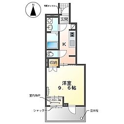 Win2026 1Kの間取図画像