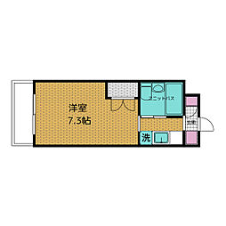 リッシュ・ラフォーレ 1Kの間取図画像
