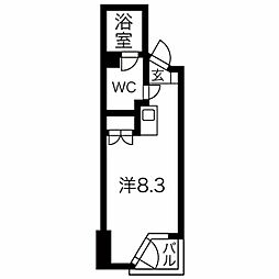 三喜マンション ワンルームの間取図画像
