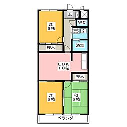 パラッツォT.H 3LDKの間取図画像