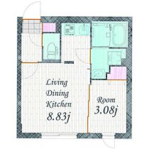 quador名古屋市大前 402 ｜ 愛知県名古屋市昭和区下構町１丁目12番4（賃貸マンション1LDK・4階・29.14㎡） その2