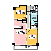 カトゥルセ戸田  ｜ 愛知県名古屋市昭和区戸田町４丁目（賃貸マンション2LDK・3階・58.05㎡） その2