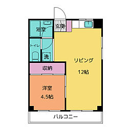 タマキビル 1LDKの間取図画像