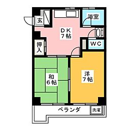 間取図画像 2DK