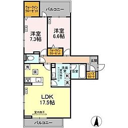 間取図画像 2LDK