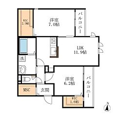 物件の間取り