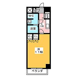 カーサ・ステラ 1Kの間取図画像
