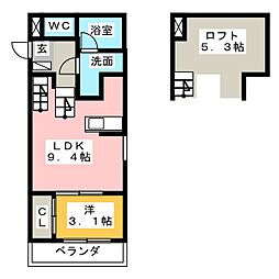 ファミリーステージ川名3 1LDKの間取図画像