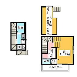 BWフラット ワンルームの間取図画像
