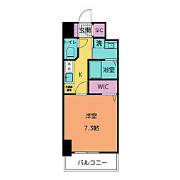 プレイズシード御器所ウエスト 1Kの間取図画像