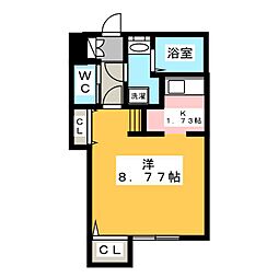 BrancheFUKIAGESOUTH 1Kの間取図画像