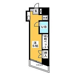 ドーム桜山 ワンルームの間取図画像
