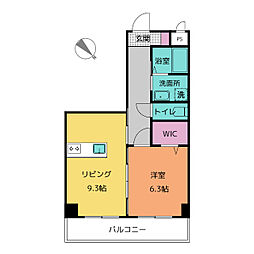 Grandeur.f 1LDKの間取図画像