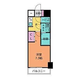 VILLA・SERENO桜山 1Kの間取図画像