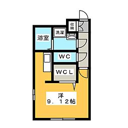 BRANCHE吹上 ワンルームの間取図画像