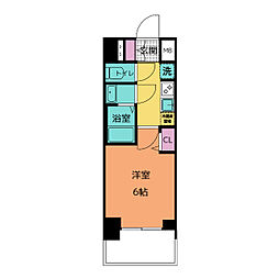 プレサンス桜山駅前アフォード 1Kの間取図画像