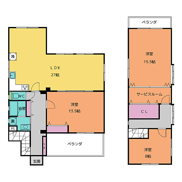 嶋田ビル ｜愛知県名古屋市熱田区一番１丁目(賃貸マンション3SLDK・4階・146.00㎡)の写真 その2