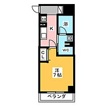 フレールコート東別院  ｜ 愛知県名古屋市中区橘２丁目（賃貸マンション1K・6階・27.72㎡） その2