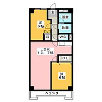 メゾン大成  ｜ 愛知県名古屋市中川区八熊１丁目（賃貸マンション2LDK・4階・53.49㎡） その2