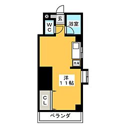 タウンハウス太田 ワンルームの間取図画像