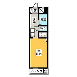 間取図画像 1K