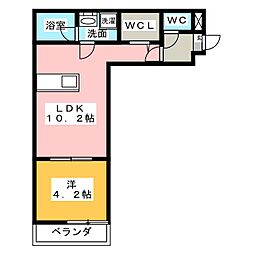 ファミリーステージ尾頭橋 1LDKの間取図画像