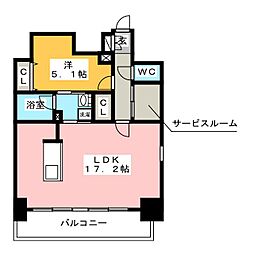 ポルタニグラ大須 1SLDKの間取図画像