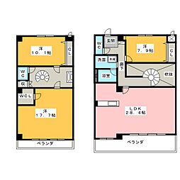 BPRレジデンス金山 3LDKの間取図画像