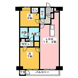 TRI-STAGE 2LDKの間取図画像