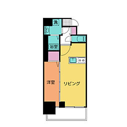 MAXIV名古屋上前津 1LDKの間取図画像