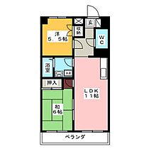 メゾン萩山  ｜ 愛知県名古屋市瑞穂区萩山町１丁目（賃貸マンション2LDK・3階・55.00㎡） その2