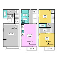 ガレージハウス新瑞  ｜ 愛知県名古屋市瑞穂区洲山町３丁目（賃貸一戸建2LDK・1階・69.20㎡） その2