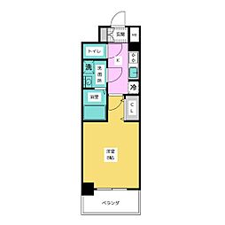 S-RESIDENCE堀田North2 1Kの間取図画像