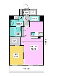 VillagedeMizuho 1LDKの間取図画像