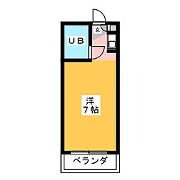 プレス-イン西笠寺 ワンルームの間取図画像