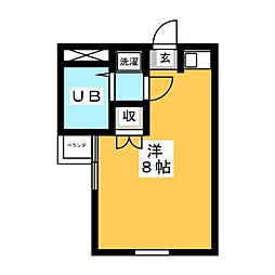 RX神宮前 ワンルームの間取図画像