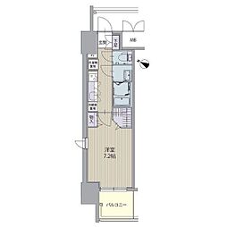 パルティール笠寺 1Kの間取図画像