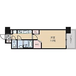 パルティール笠寺 1Kの間取図画像
