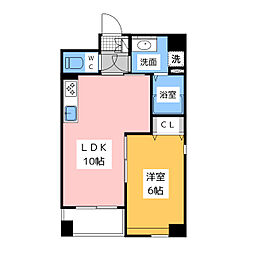 リュミアン堀田テラス 1LDKの間取図画像