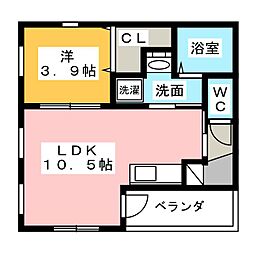 NeplusY 1LDKの間取図画像
