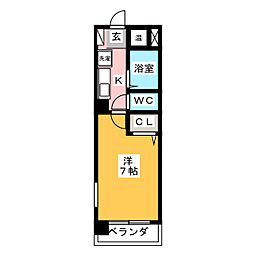 間取図画像 1K